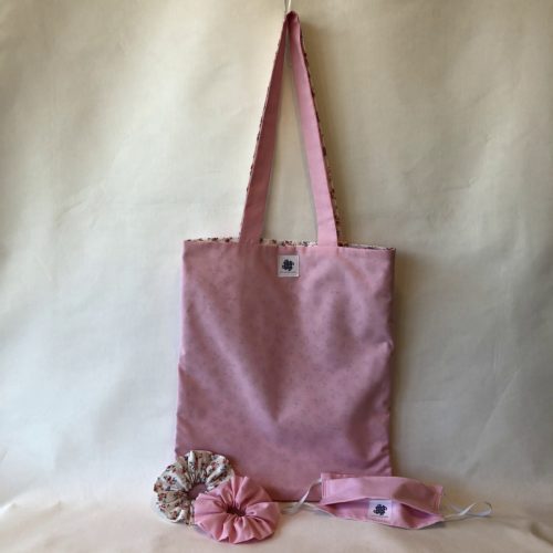 Tote Bag Pink-Flower