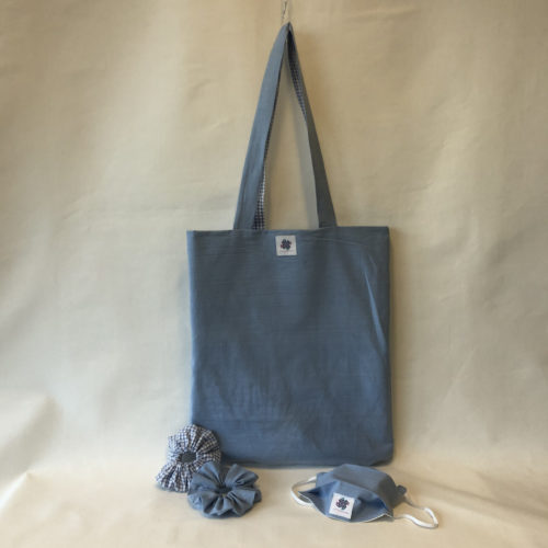 Tote Bag Vichy-Blue